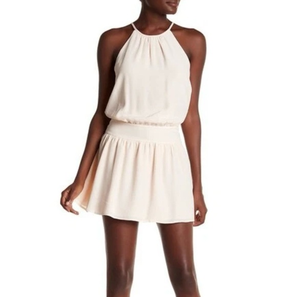 Joie Ariadna 100% Silk Drop Waist Mini Dress Size 8 Feminine Lightweight - Picture 1 of 11